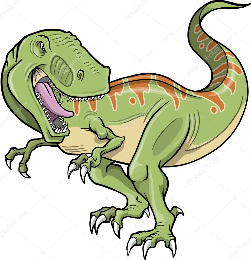 Download Tyrannosaurus Dinosaur Vector Illustration — Stock Vector ...
