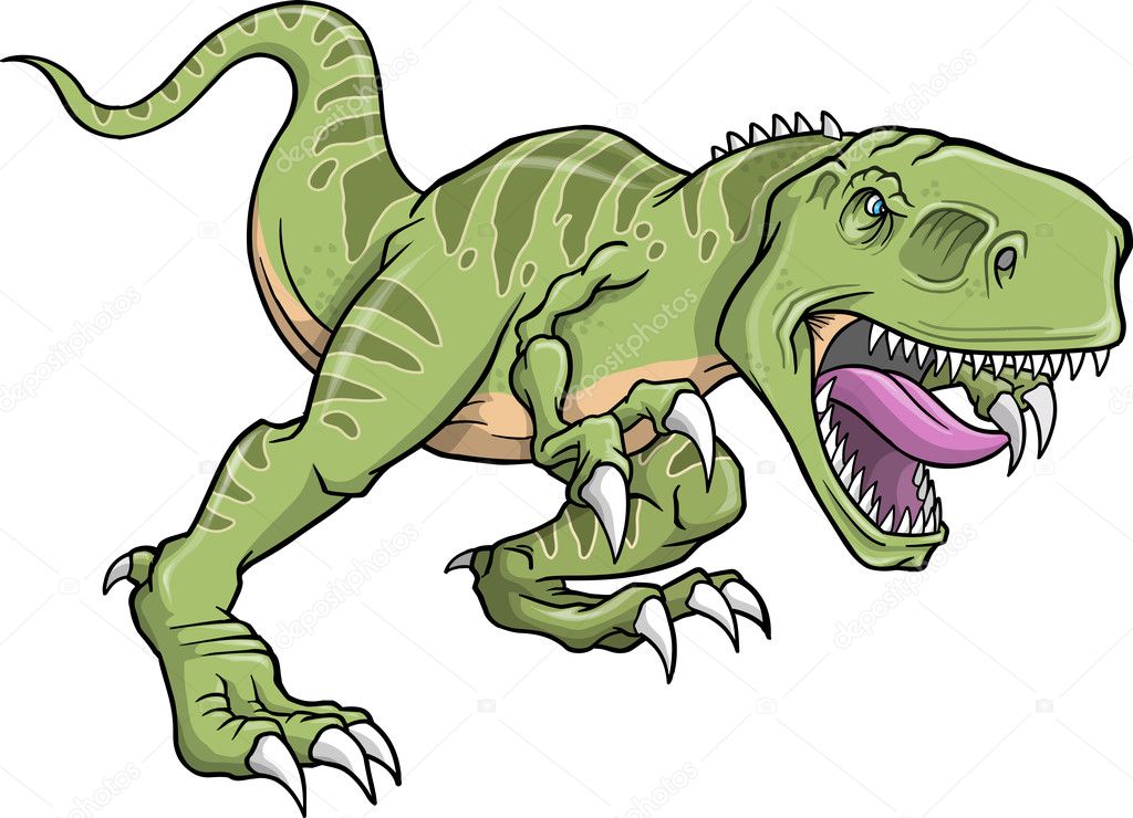 Tyrannosaurus Dinosaur Vector Illustration
