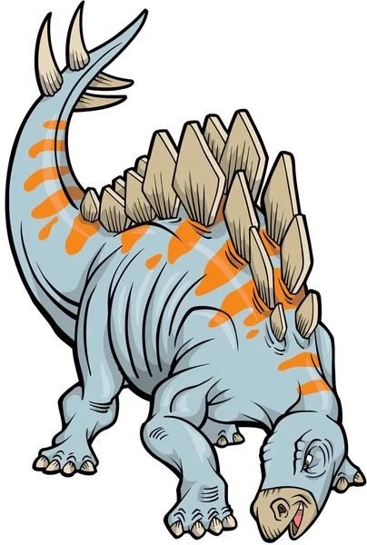 Stegosaurus Dinosaur Vector Illustration — Stock Vector