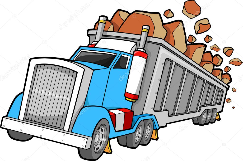 Dump Truck Vector Illustration