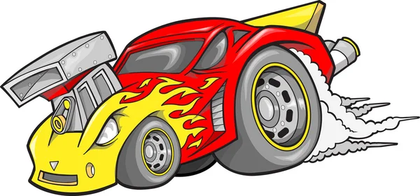 Hot-Rod závodního vektorové ilustrace — Stockový vektor