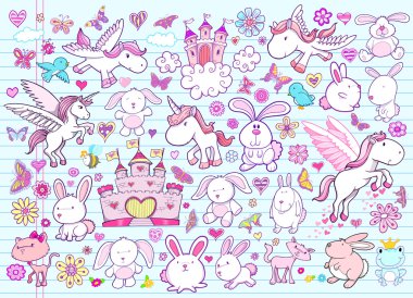 Easter Spring Vector Illustration Elements Set clipart