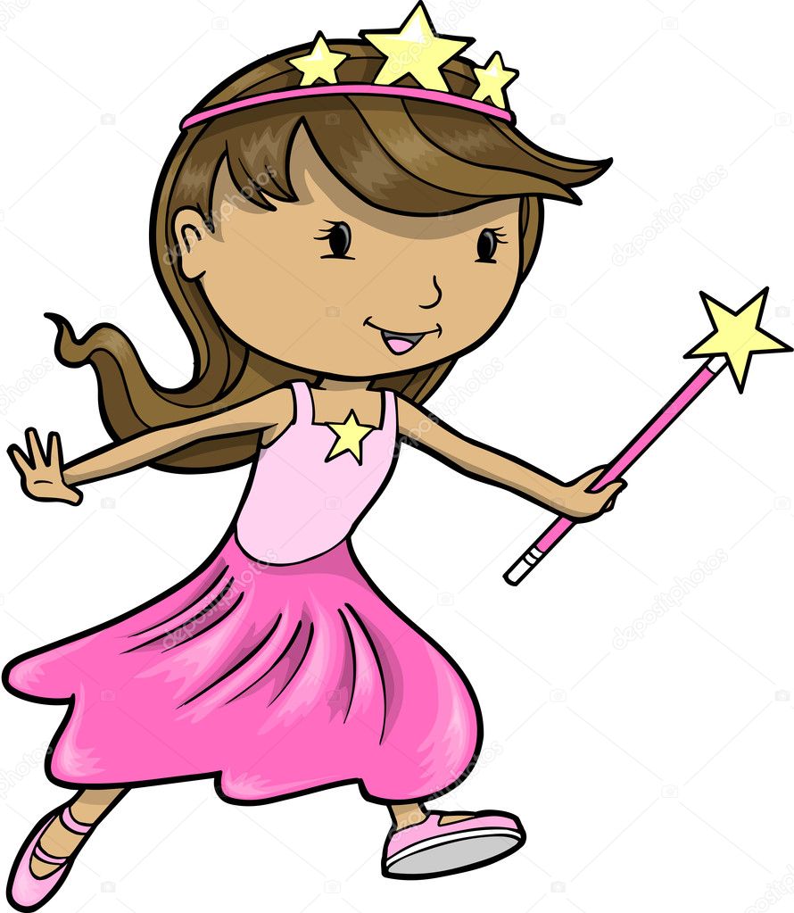 Princess Girl Vector Illustration