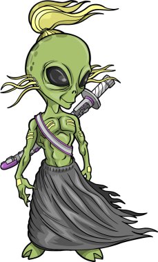 Alien Warrior Vector clipart