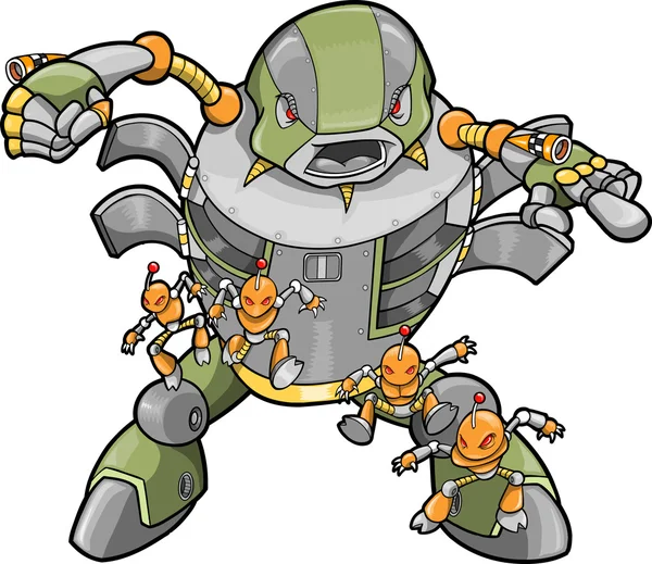 Grote robot vectorillustratie — Stockvector