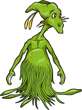 Alien Vector Illustration clipart