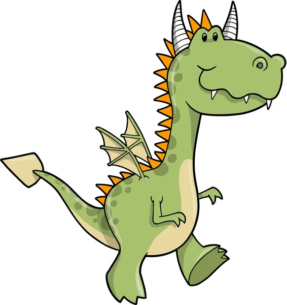 Cute Dragon Vector Illustration — Stockvector