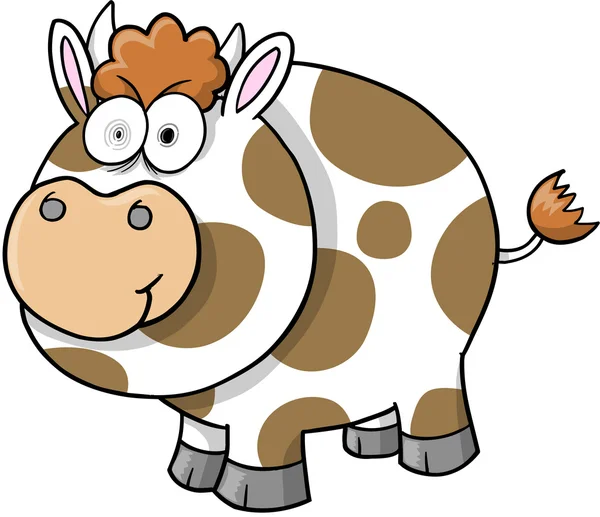 Vector de vaca loca Ilustración — Archivo Imágenes Vectoriales