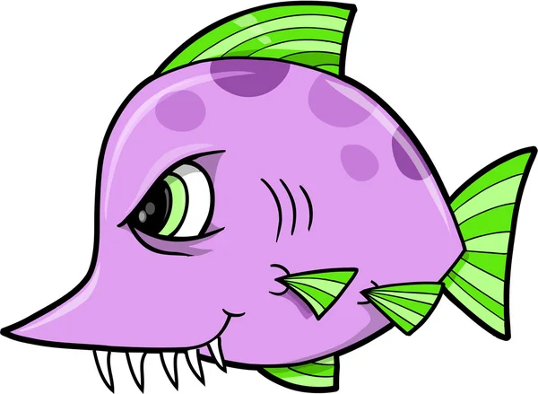 Tuff betyder fisk vektor illustration konst — Stock vektor
