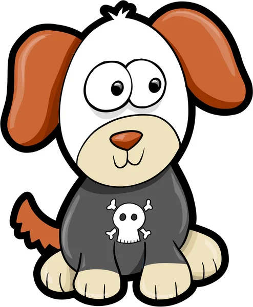 小狗的狗动物矢量插图艺术 — 图库矢量图片
