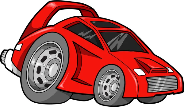 Street Race Car Vector Illustration — Stock Vector