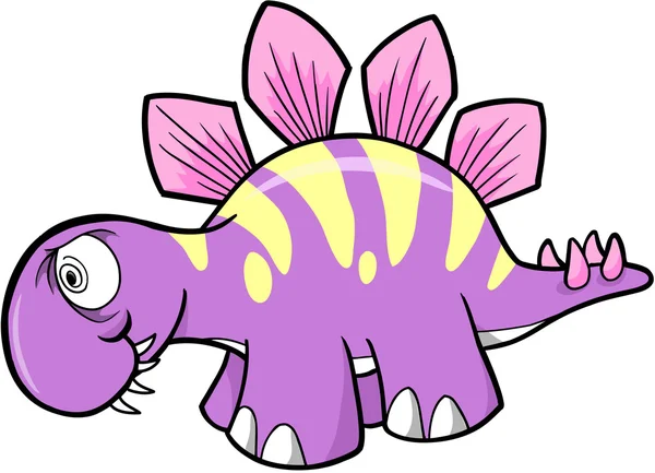 Gek stegosaurus dinosaur vector — Stockvector