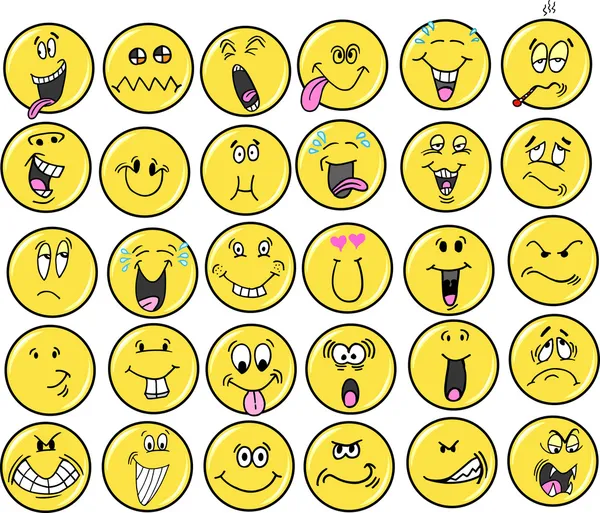 Emoticons emoção Ícone vetores — Vetor de Stock