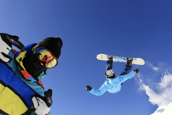 Snowboarders Royalty Free Εικόνες Αρχείου