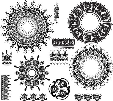 Round ornamental frame clipart