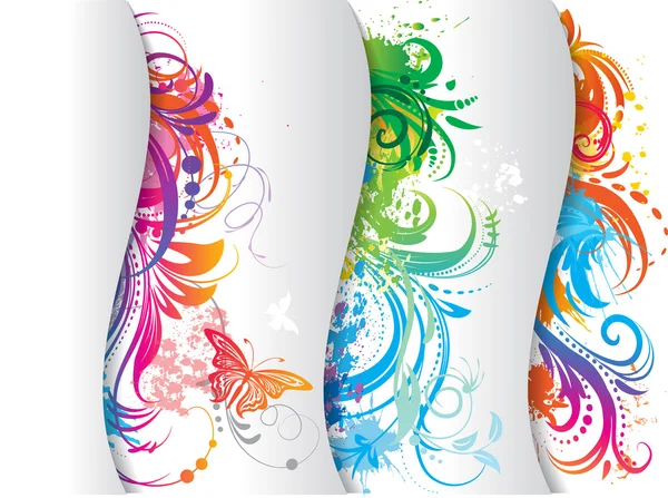 Conjunto de banner colorido . — Vetor de Stock