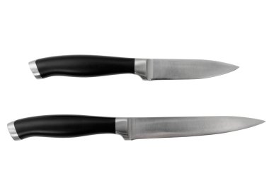 Two isolated knives clipart