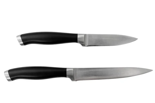 Два изолированных ножа — стоковое фото