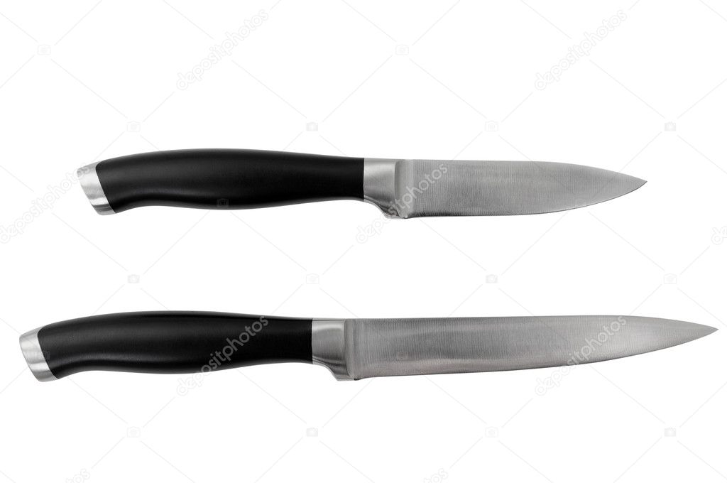 Two isolated knives