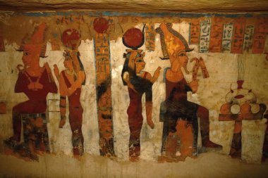 Tomb fresco clipart