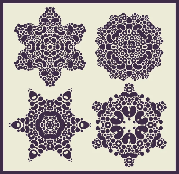 Ornamental stars patterns. — Stock Vector
