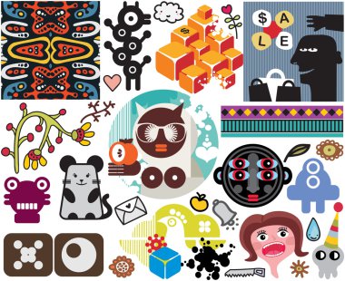 Mix of vector images. vol.51 clipart