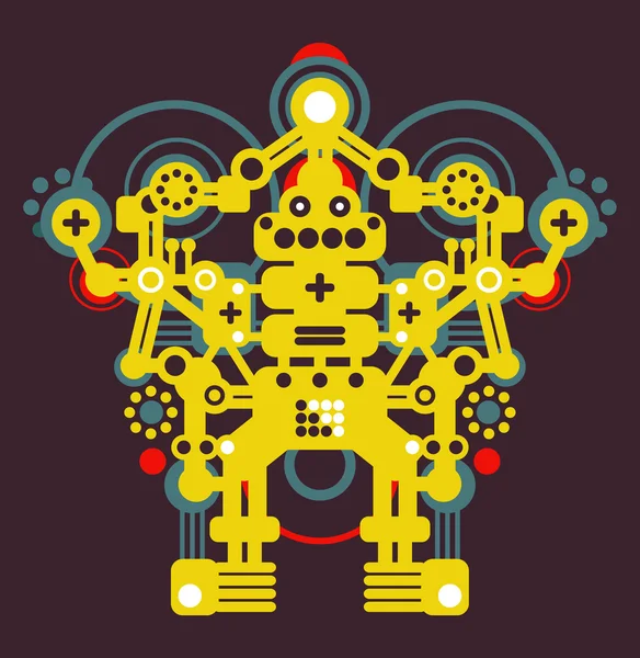 大型彩色机器人 #1. — 图库矢量图片
