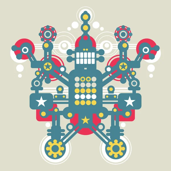 Grand robot coloré # 2 . — Image vectorielle