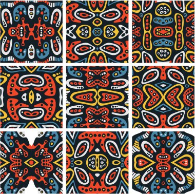 Dikişsiz psychedelic süsler.