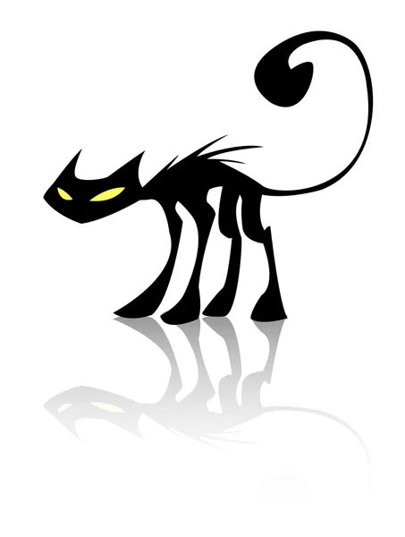 Chat noir — Image vectorielle