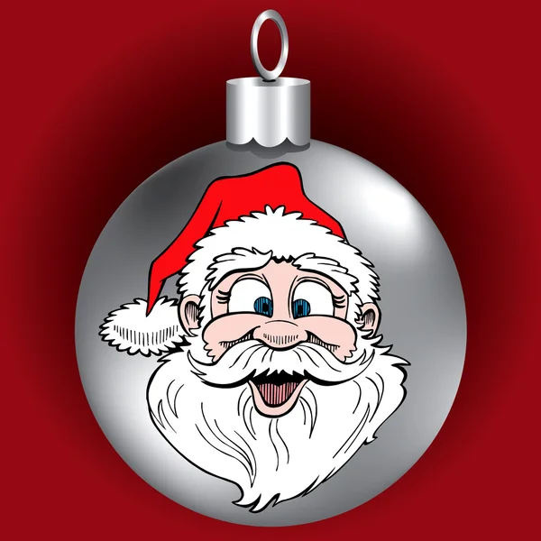 Santa tvář ornament — Stockový vektor
