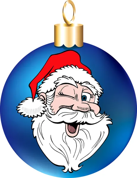 Santa tvář ornament — Stockový vektor