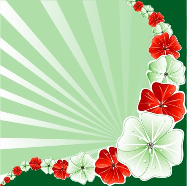 Floral Christmas Background 3 clipart