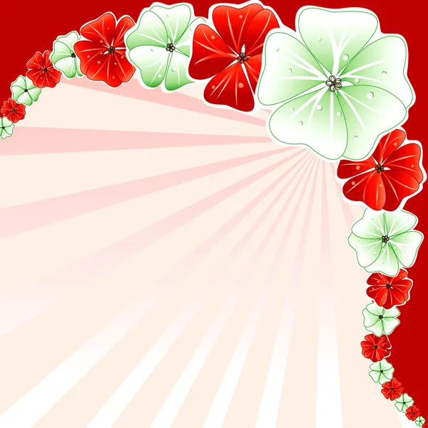 Květinové Vánoční pozadí 3 — Stockový vektor