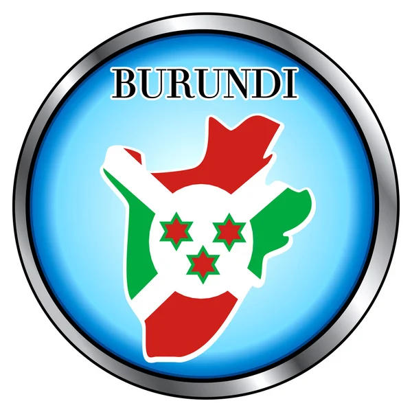 Bouton rond Burundi — Image vectorielle