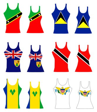 Caribbean Tank Tops clipart