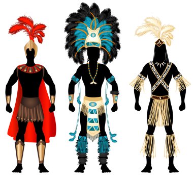 Male Carnival Costumes clipart