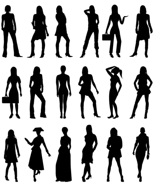 Silhouettes 2 — Stock Vector
