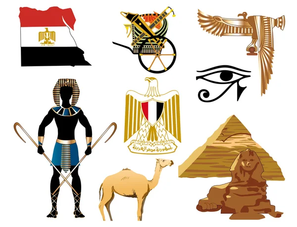 Egypt Icons — Stock Vector