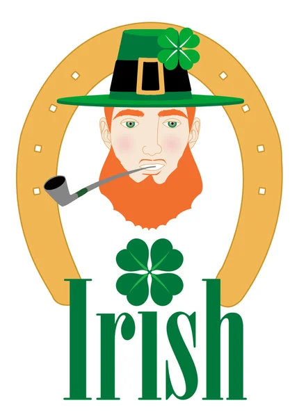 St. Patricks Diseño irlandés — Archivo Imágenes Vectoriales