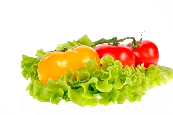 Свежие овощи изолированы на белом фоне — стоковое фото