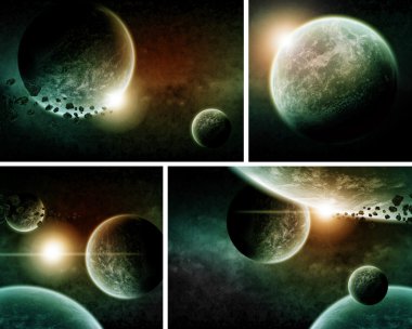 Planet earth Apocalypse pack clipart