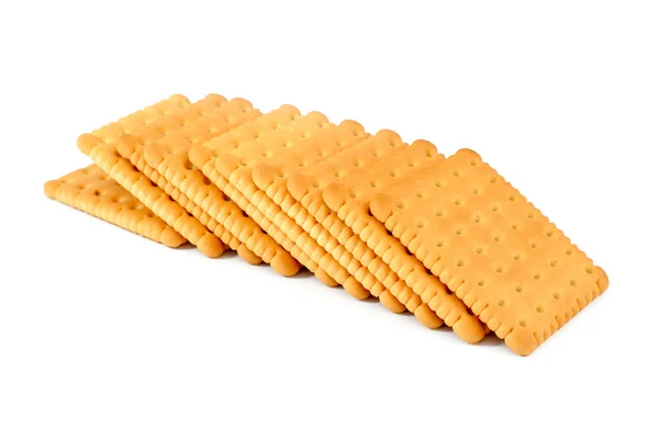 Crackers isolated on white background — Stock Photo, Image