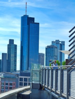 View of the business district, Frankfurt am Main, Germany clipart