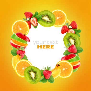 Fruits frame clipart