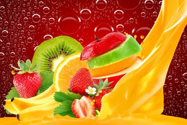 Mezcla de frutas — Foto de Stock