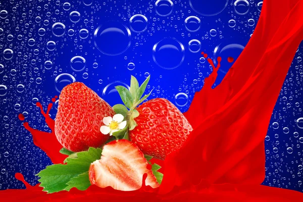 Χυμό φράουλας — Φωτογραφία Αρχείου
