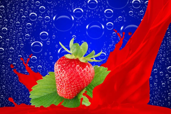 Succo di fragola — Foto Stock