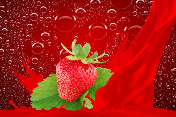 딸기 주스 — 스톡 사진