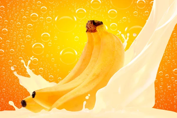Sumo de banana — Fotografia de Stock